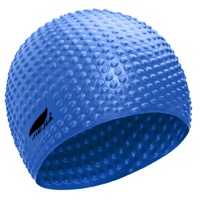 Шапочка для плавания силиконовая Bubble Cap (синяя) E38926